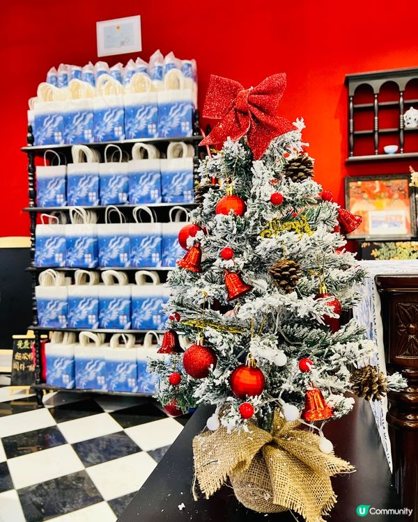 聖誕氣氛滿滿茶飲店｜陶鳶茗敍｜抹茶波波牛乳｜聖誕杯套