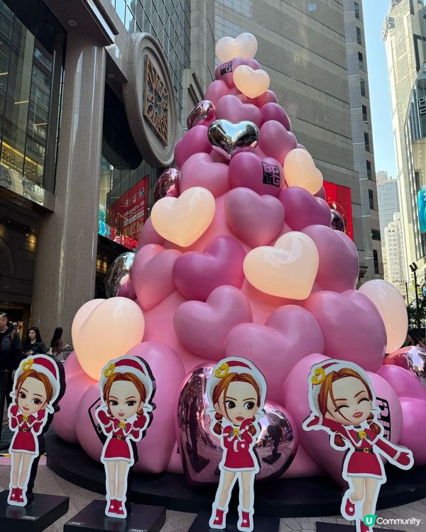 時代廣場變粉紅！💖浪漫打卡📸