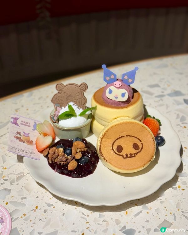 Kuromi 粉絲必去餐廳之一🎊可愛造型梳乎厘💜🥞