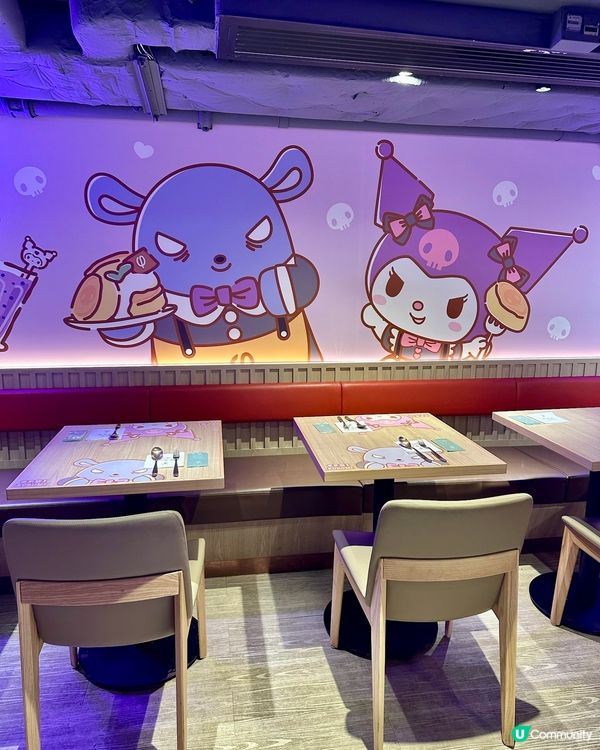 Kuromi 粉絲必去餐廳之一🎊可愛造型梳乎厘💜🥞