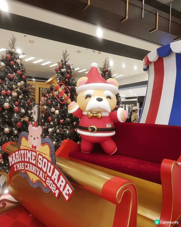 2025年青衣城聖誕裝飾，啤啤熊主題好多打卡位，大人細路都鍾...