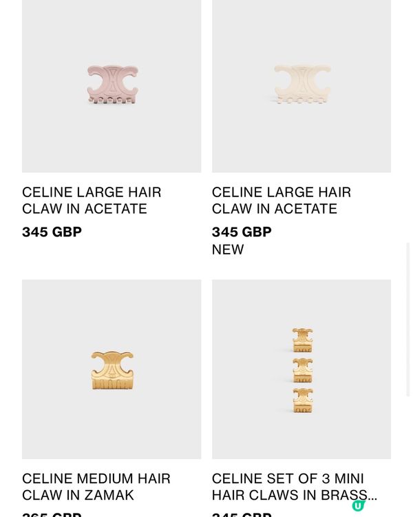 CELINE 髮夾又好用，又可以用得耐