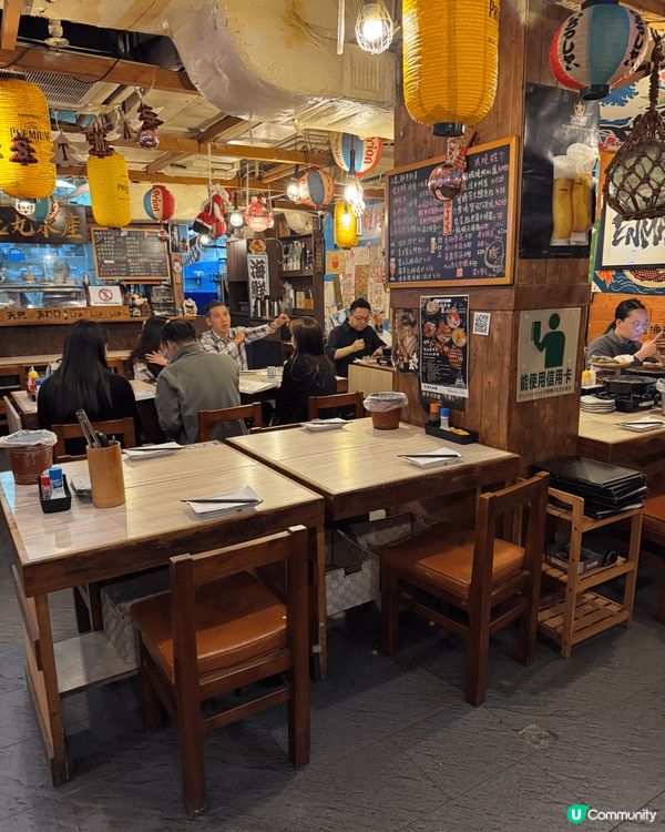 第一次來體驗有專人幫手燒的水產，老公請，超級期待。