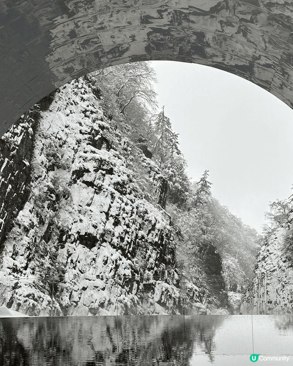 冬天嚟清津峽真係超靚！清津峽落雪嘅景色超迷人⛄️❄️🌲！一整...