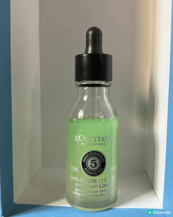 純草本精華液治療及防掉髮頭皮護。