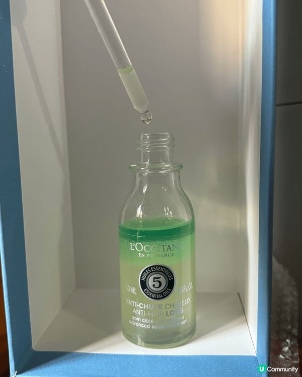 純草本精華液治療及防掉髮頭皮護。