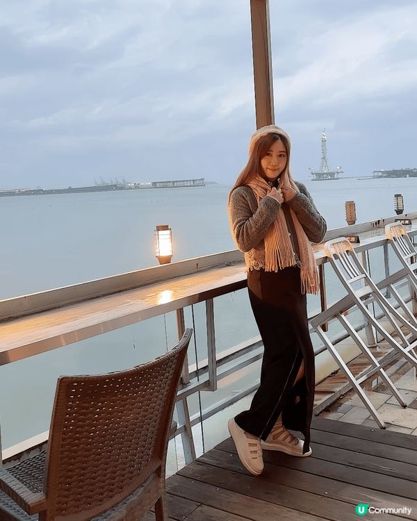 到了台北淡水，LB長堤cafe, 先幾年也來過，跟之前一樣有...