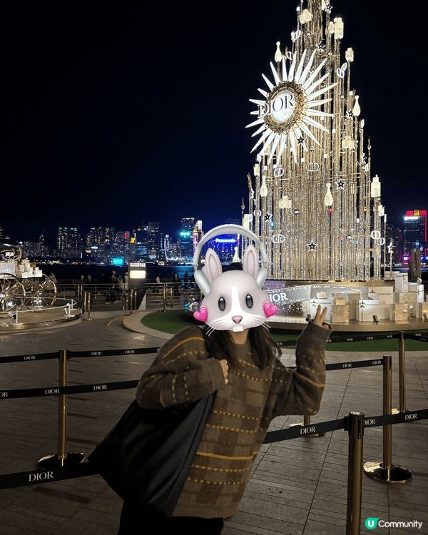 今日喺尖沙嘴見到好多聖誕裝飾，12月頭已經超有氣氛！去左四季...