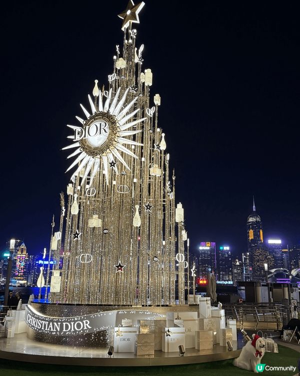k11 dior 高級聖誕樹。尖沙咀海港城好有聖誕氣氛。太古...