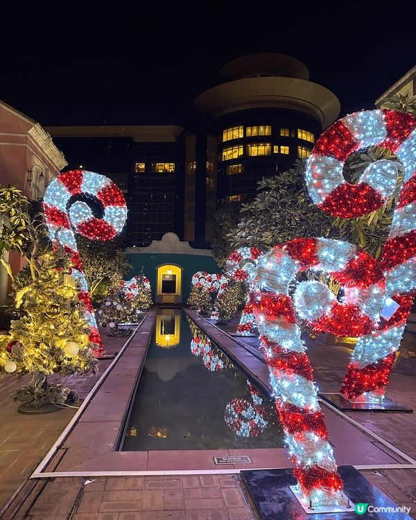 澳門漁人碼頭聖誕裝飾十分有心思，特別是羅馬劇場的聖誕老人和聖...