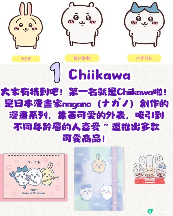 2024十大人氣IP排行榜🥇第一名實至名歸❓第十名居然係佢⁉️你嘅最愛有無上榜😍