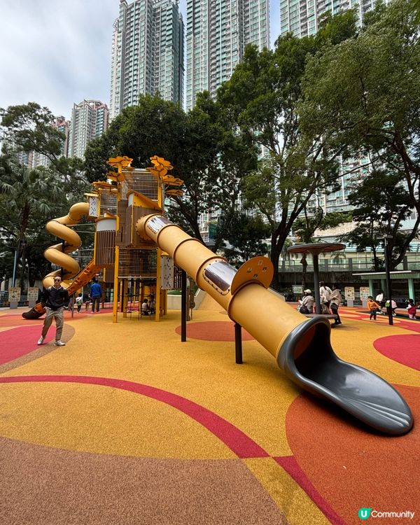 沙田車公廟路遊樂場｜共融遊樂設施︰適合2-12歲兒童