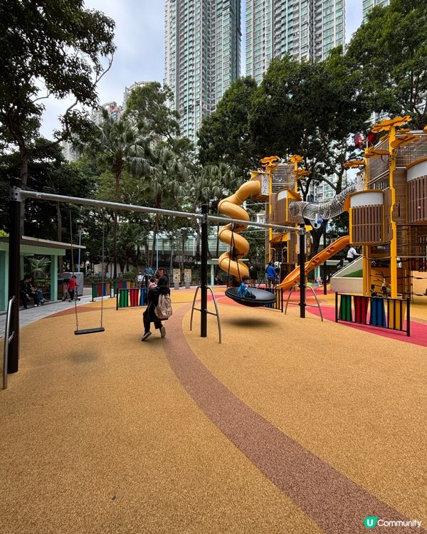 沙田車公廟路遊樂場｜共融遊樂設施︰適合2-12歲兒童