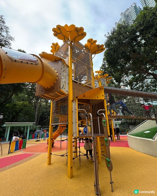 沙田車公廟路遊樂場｜共融遊樂設施︰適合2-12歲兒童