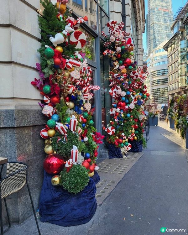 英國倫敦華麗的聖誕裝飾