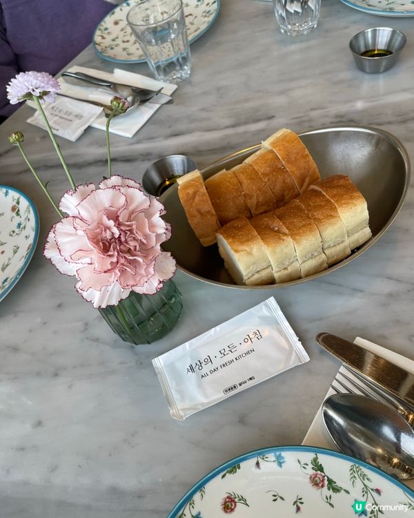 去旅行都不忘食早餐