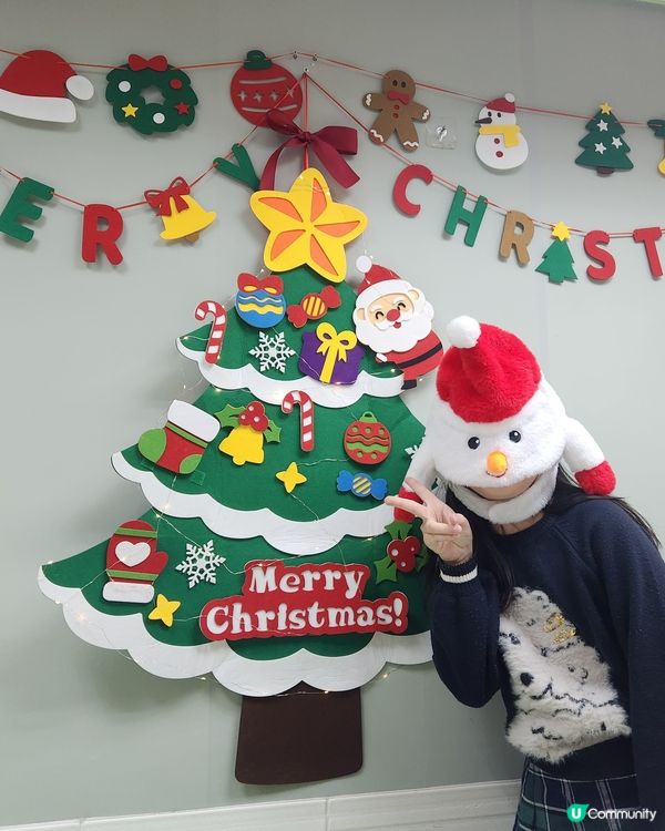 小朋友超鍾意❤的聖誕佈置