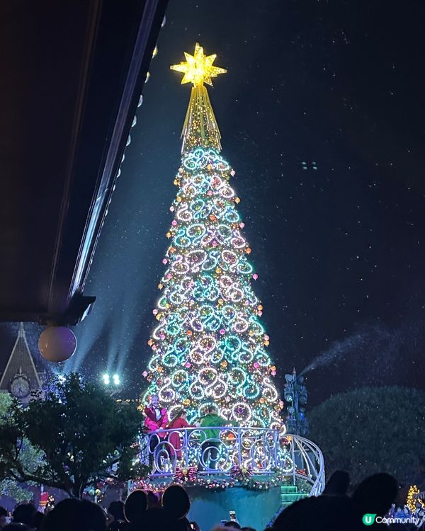 迪士尼聖誕樹亮燈🎄+無人機表演