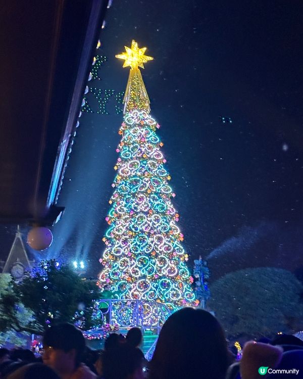 迪士尼聖誕樹亮燈🎄+無人機表演
