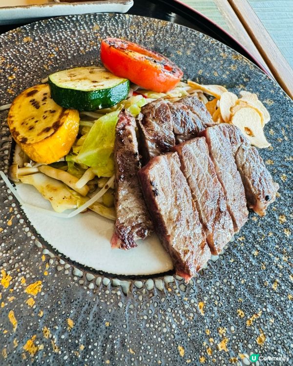 尖沙咀過千元鐵板燒厚切和牛餐😍