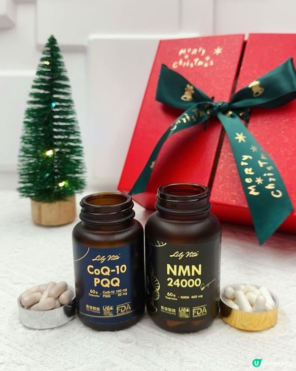 超抵！逆齡孖寶 x 聖誕及新年禮盒！►Lily Vita NMN 24000 + Co-Q10&PQQ