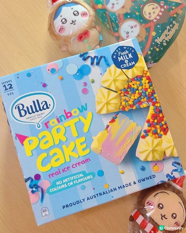 聖誕🎄彩虹雪糕蛋糕🎂，打卡必備📸！