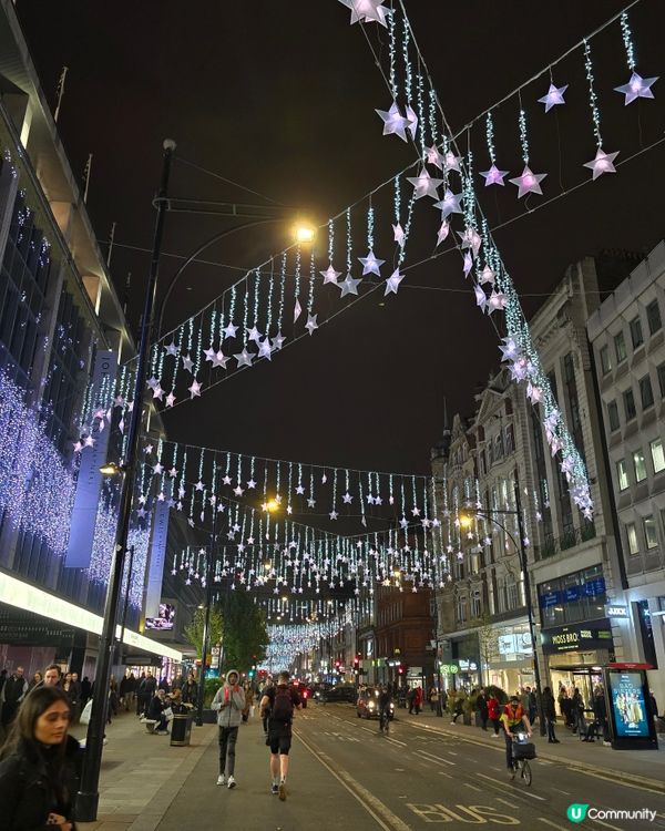 英國旅行必去！牛津街聖誕狂歡 🎉🛍️