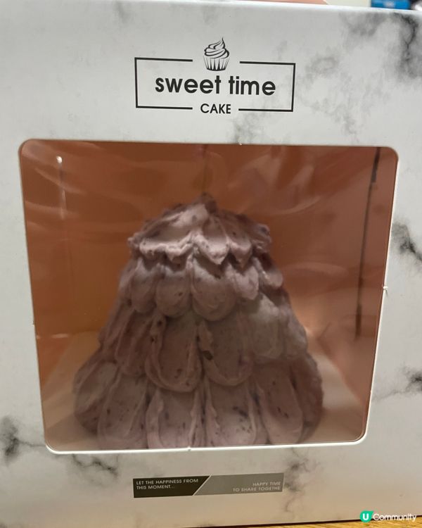 自家烘焙～紫薯芒果聖誕蛋糕