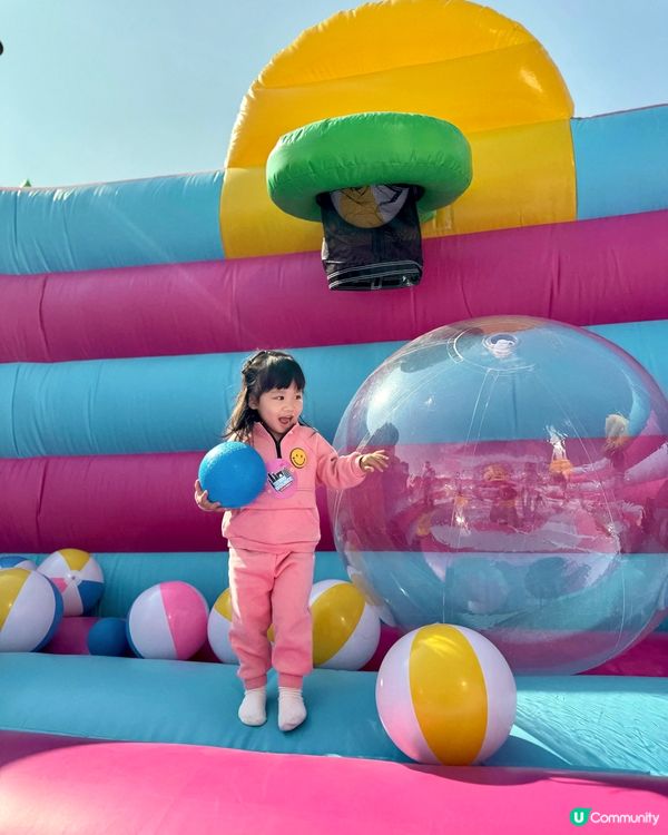 「一齊開心彈起」 #全球最大充氣彈跳派對🎉