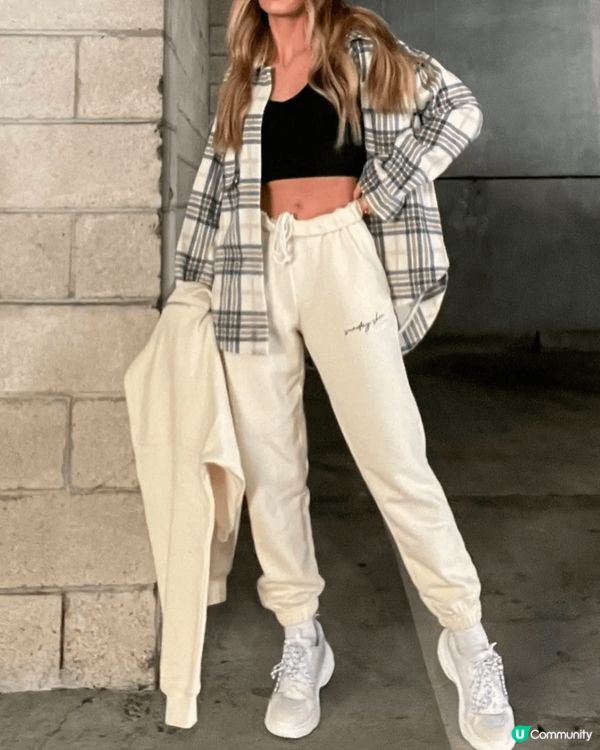 短上衣+高腰運動褲