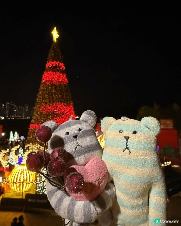 西九龍巨型聖誕樹，打卡好有氣氛