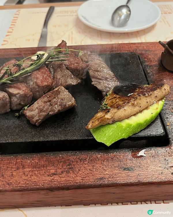 係深圳食岩烤牛排，平均200蚊一位 有埋 甜品 飲品 小食 ...