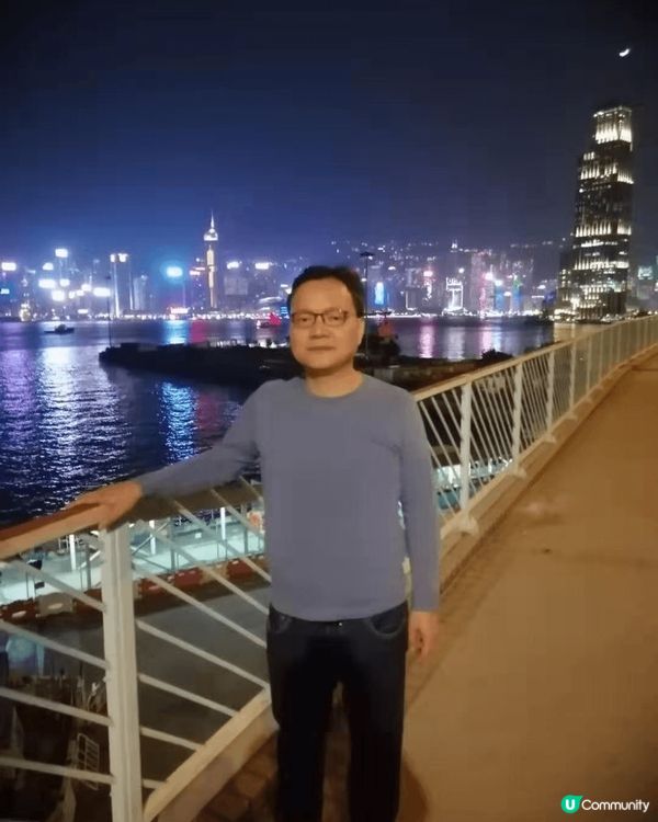 香港維多利亞港夜景，香港第一旅遊景點！美麗！