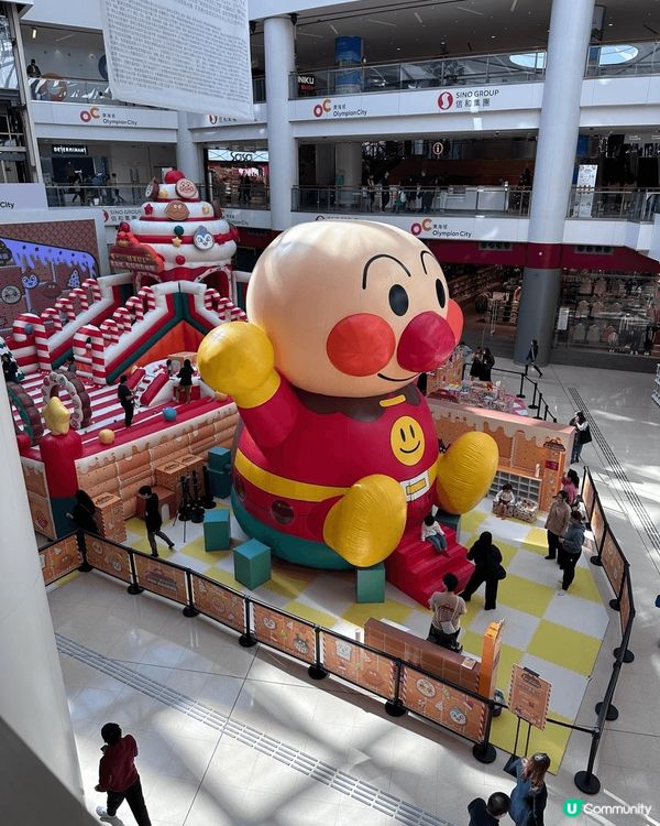 麵包超人粉絲今個聖誕節一定要去奧海城朝拜下啦，超大?麵包超人...