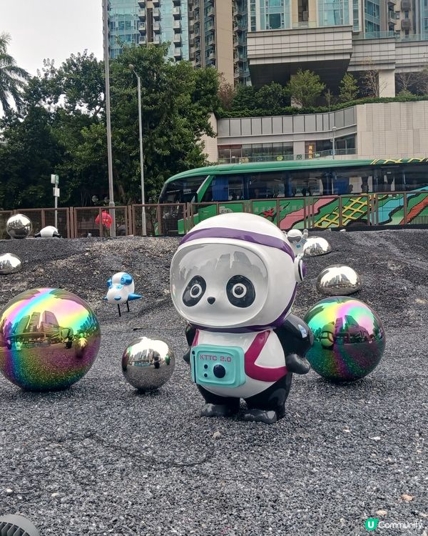 好可愛的熊貓佈置喔~