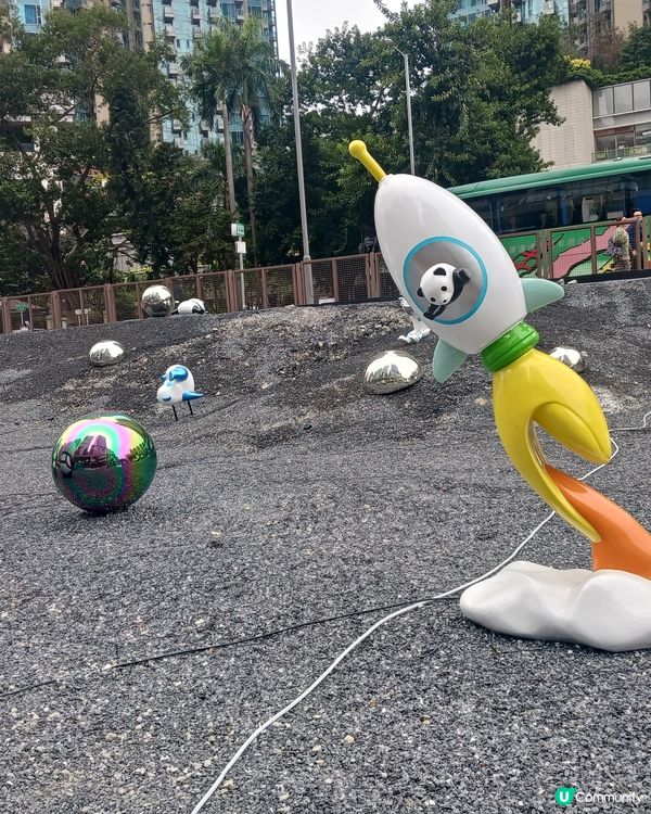 好可愛的熊貓佈置喔~