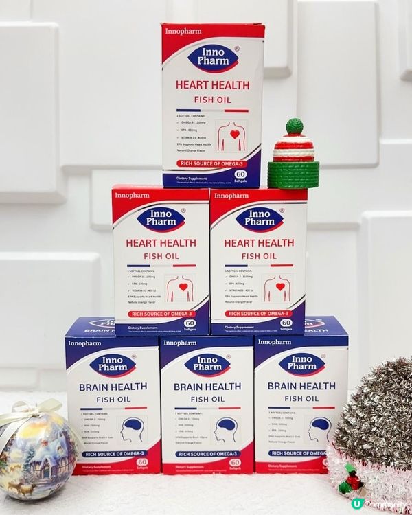 送禮之選 ♥ 開心又健康！►法國Innopharm醫療級魚油