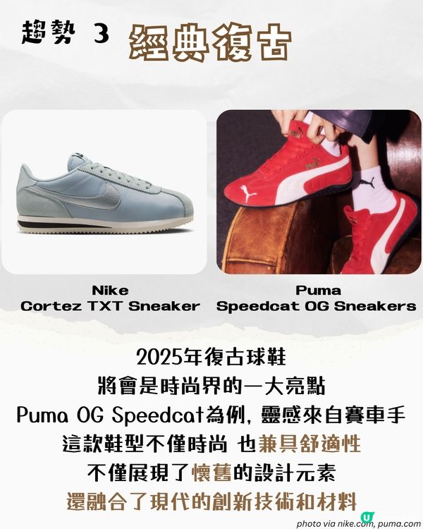 2025波鞋流行趨勢！10款必買球鞋推薦😳 復古風/Mocha色系...呢一隻動物紋持續大熱🐆