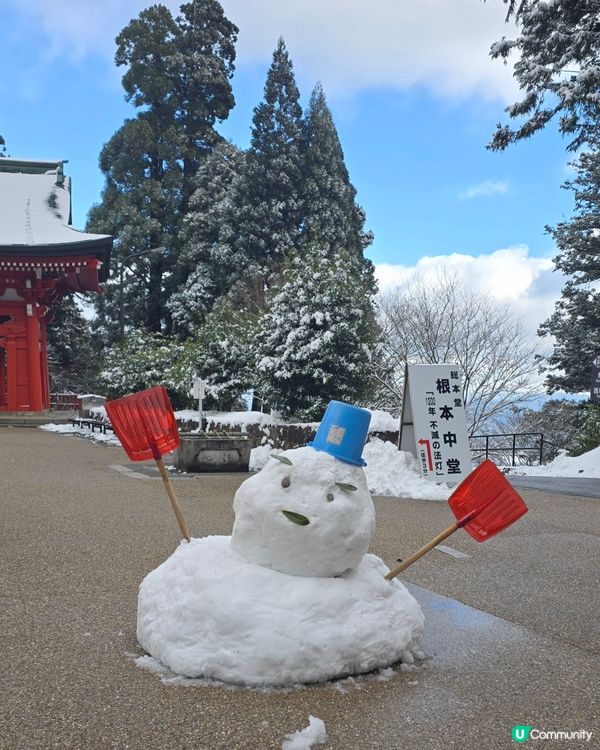 京都比叡山落雪啦😍每一幕猶如明信片咁靚🥰附交通方式🚠