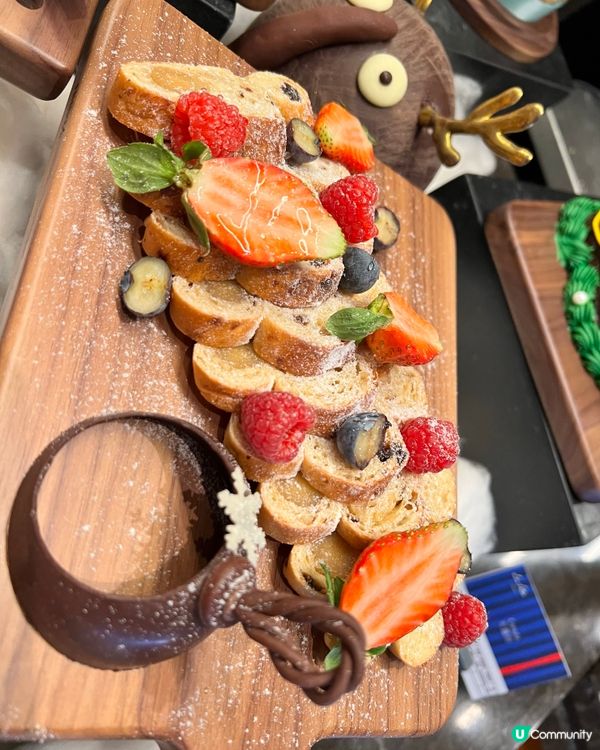 👀藝術品般的節日蛋糕｜深圳前海艾美酒店｜平安夜自助餐甜品