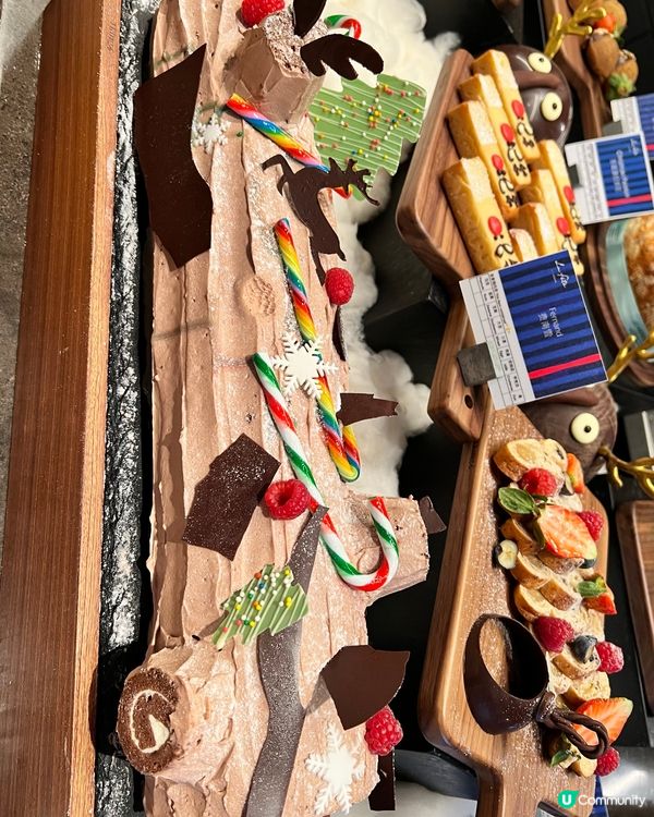 👀藝術品般的節日蛋糕｜深圳前海艾美酒店｜平安夜自助餐甜品