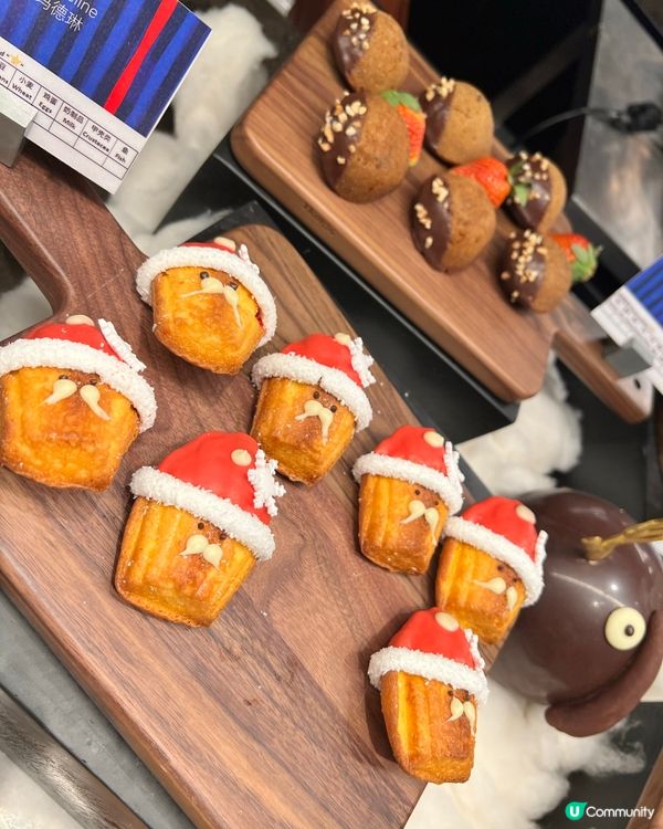 👀藝術品般的節日蛋糕｜深圳前海艾美酒店｜平安夜自助餐甜品