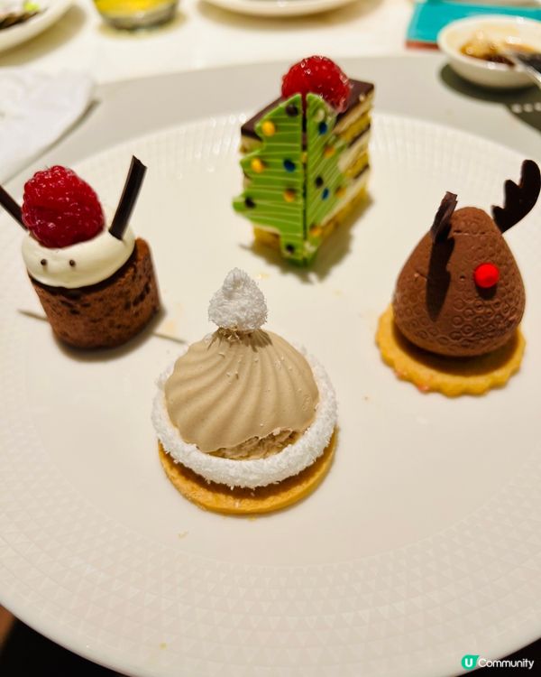 👀藝術品般的節日蛋糕｜深圳前海艾美酒店｜平安夜自助餐甜品