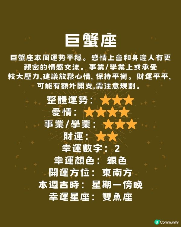 12星座運勢2024🌟本週12星座運勢(30/12-5/1)