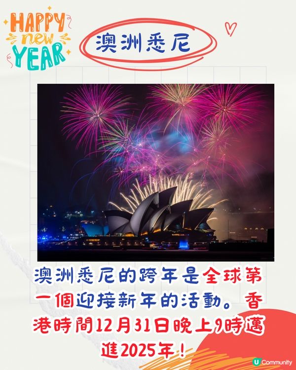 迎接2025年🌟全球10大城市跨年倒數活動一覧🎇