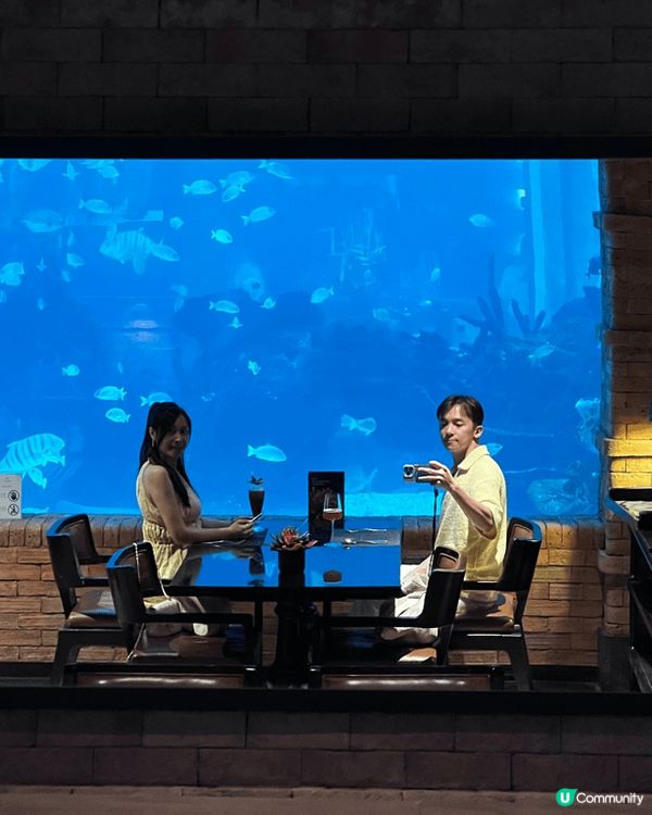 峇里島的koral海底餐廳，名貴的海底餐廳用餐，絕對打卡ab...