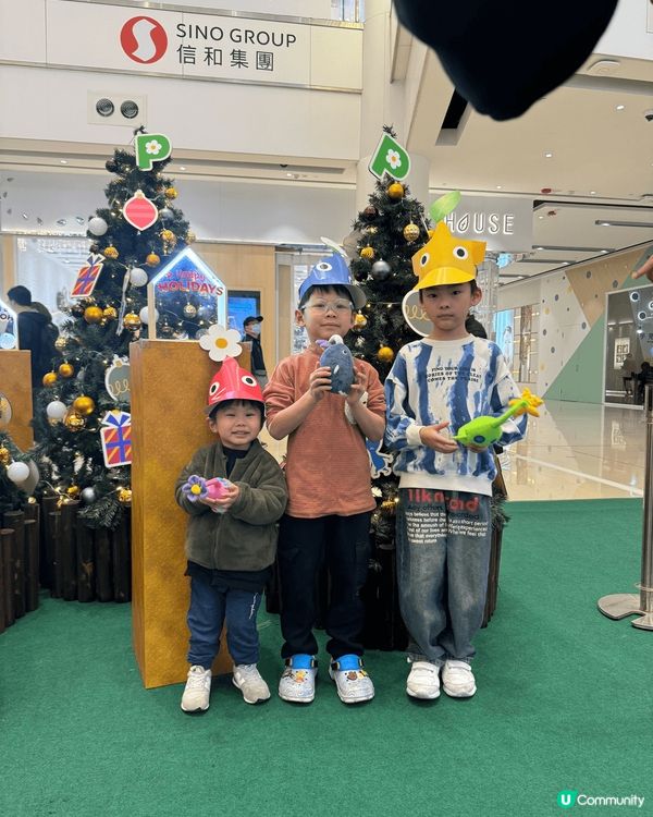 聖誕節奧海城有多樣活動遊戲設施，給小朋友娛樂及拍照，讓小朋友...