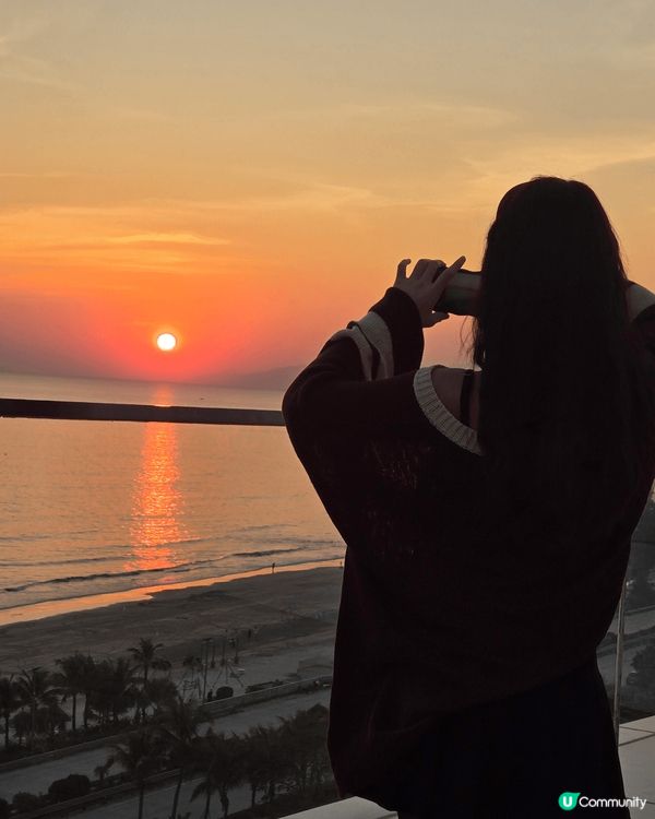 惠州是一個很美的地方，夜晚可以放煙花，日出日落也很美，有一滴...