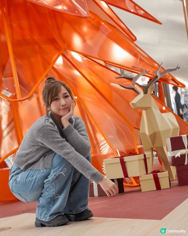 這是美麗華商場與無印合作的聖誕裝飾，全港首個無印風聖誕，北極...