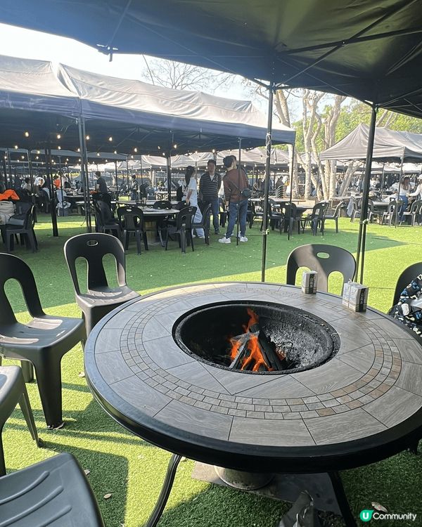 大埔舊麥師傅bbq場，轉換欖燒烤，可以打邊爐同時間bbq，野...